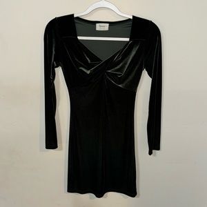 1 Percent Eleven, Emerald Green, Velvet Dress